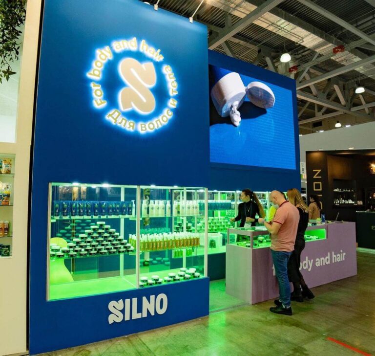 Custom exhibition stand for Silno company